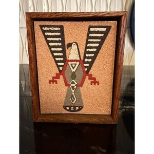 Vintage Sand Art - The Thunderbird - Rainbow Way Ltd - Albuquerque NM